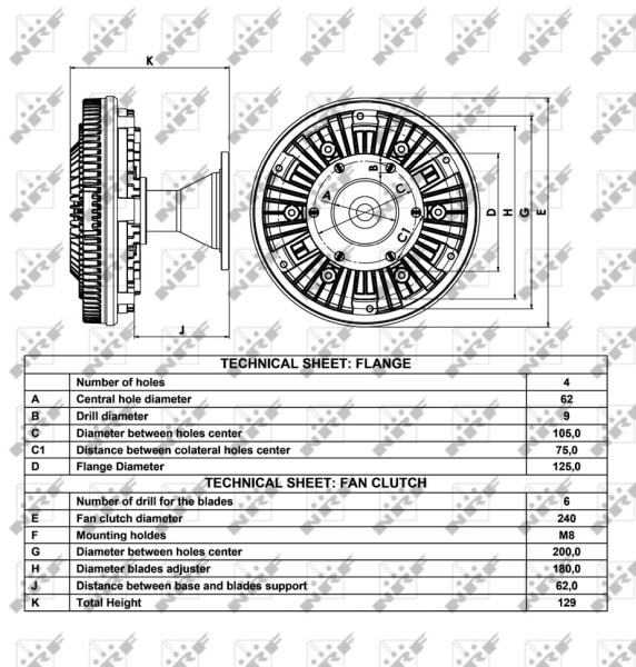 Clutch, radiator fan 49044