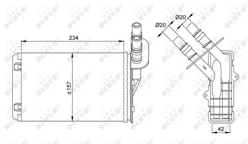 Heat Exchanger, interior heating 53382