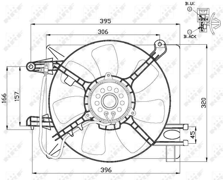 Fan, engine cooling 47486
