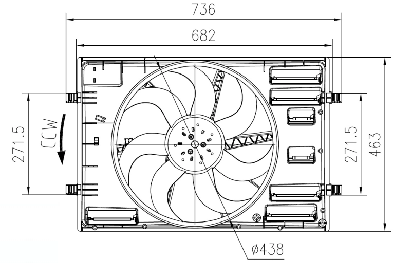 Fan, engine cooling 47916