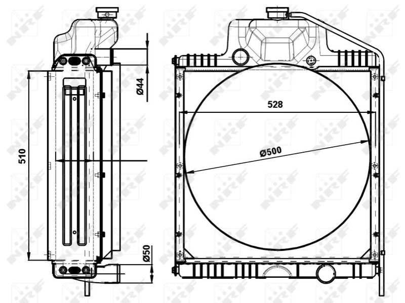 NRF 54095 Radiator, engine cooling