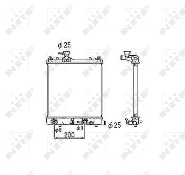 NRF 53445 Radiator, engine cooling