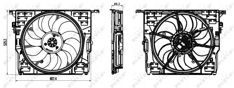 NRF 47839 Fan, engine cooling