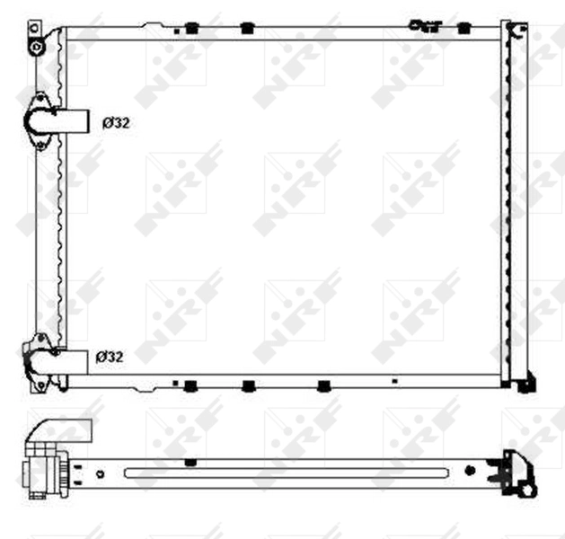 NRF 58848 Radiator, engine cooling