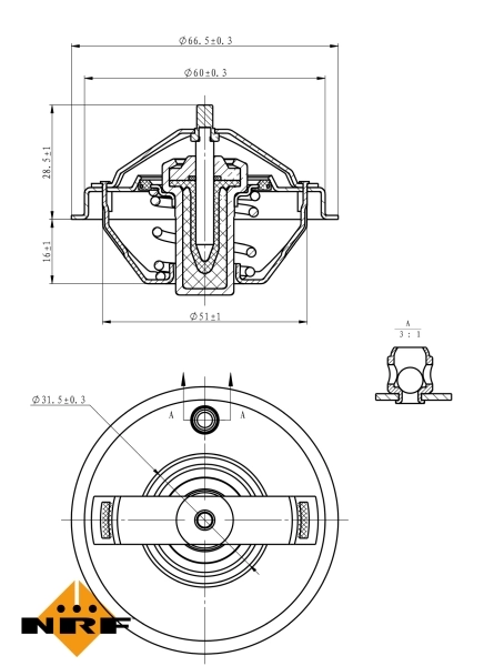 Thermostat, coolant 725210