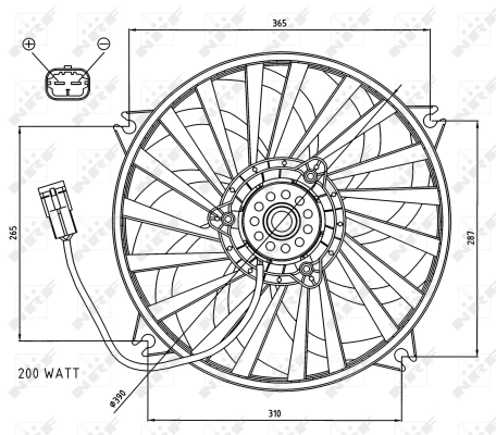 Fan, engine cooling 47073