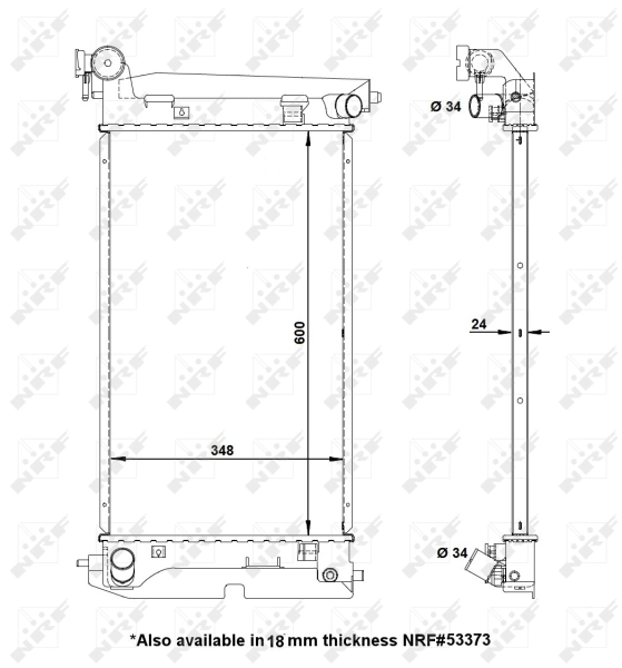 NRF 56151 Radiator, engine cooling