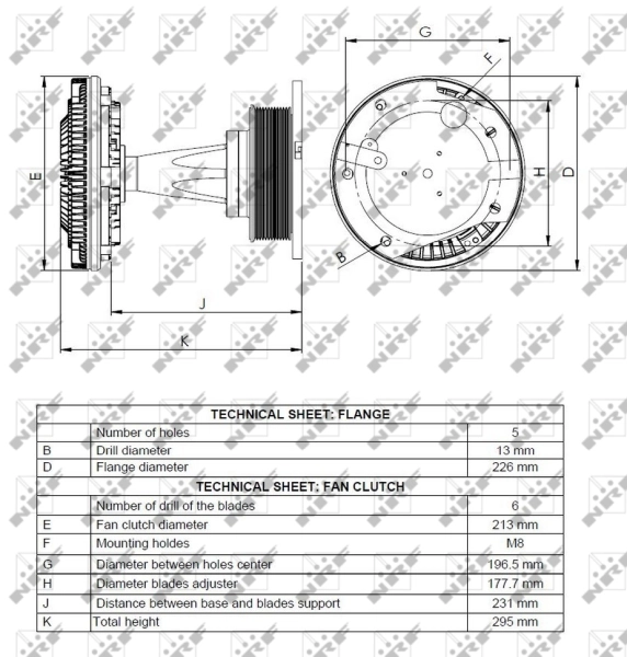 NRF 49068 Clutch, radiator fan