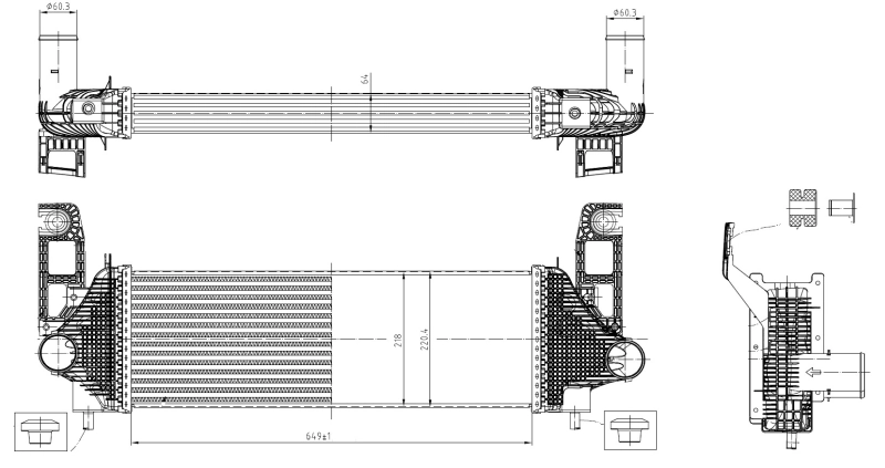 NRF 309058 Charge Air Cooler