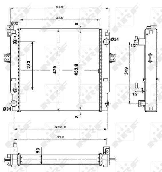 NRF 507567 Radiator, engine cooling