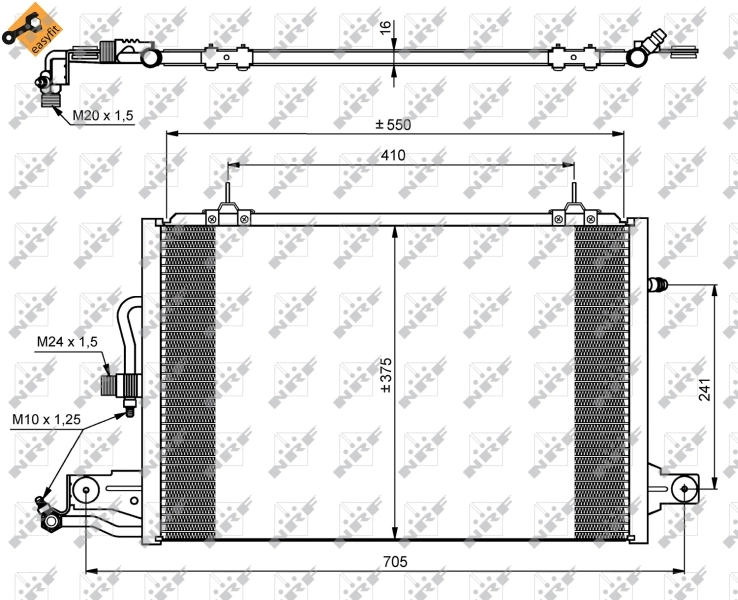 Kondensor, AC EASY FIT 35031