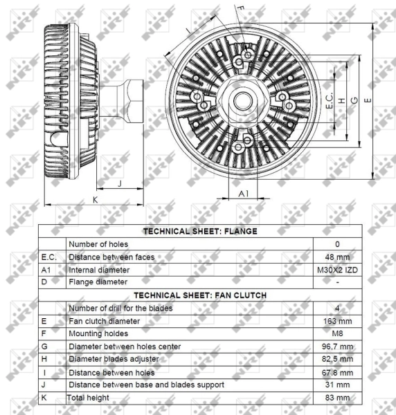 NRF 49118 Clutch, radiator fan