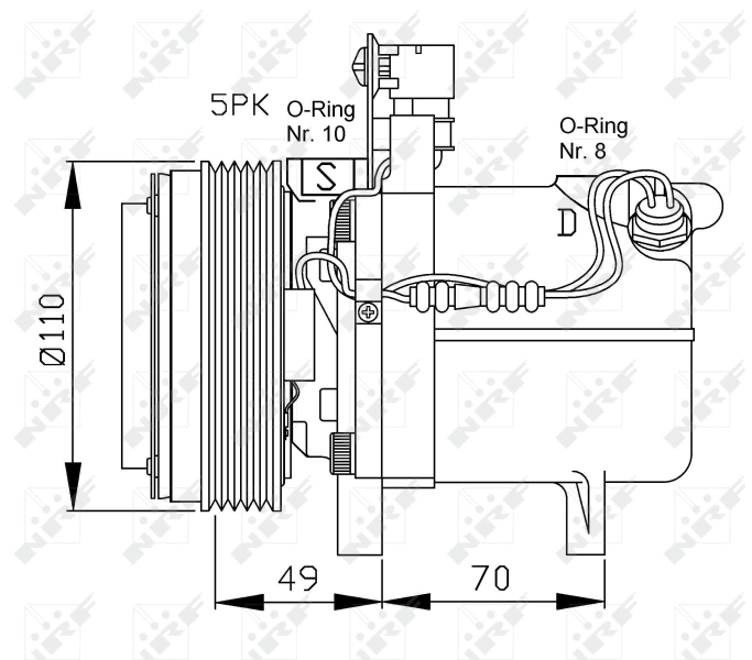 Compressor, air conditioning EASY FIT 32490