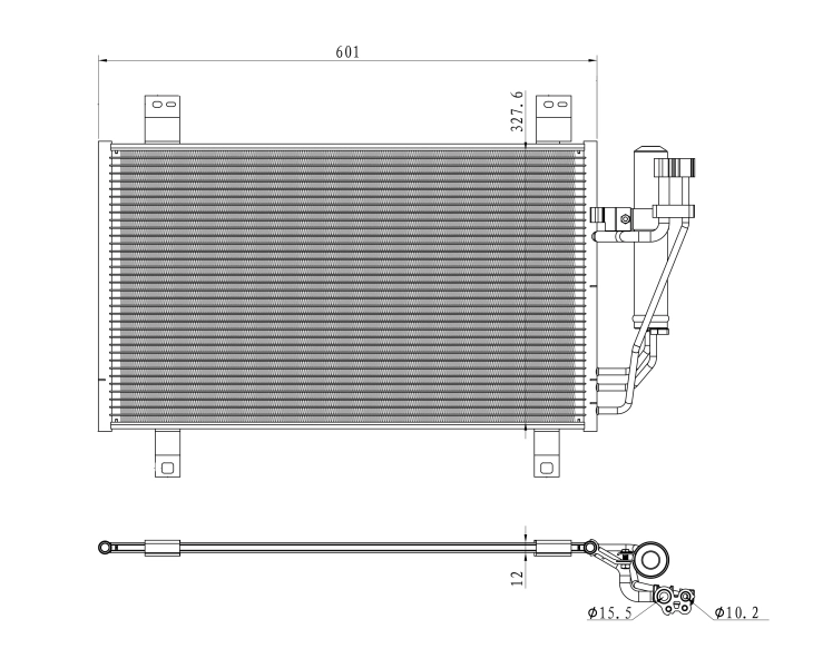 Condenser, air conditioning EASY FIT 350361