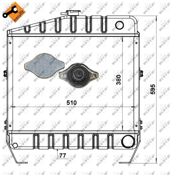 NRF 52153 Radiator, engine cooling