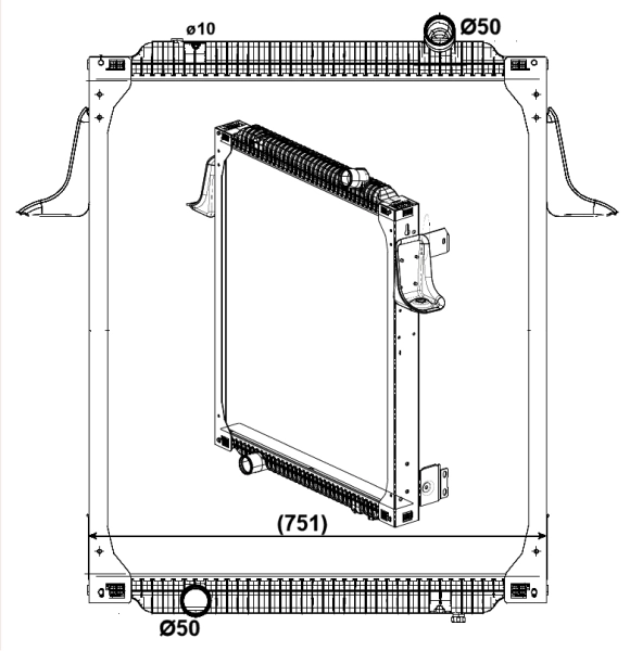 NRF 549563 Radiator, engine cooling