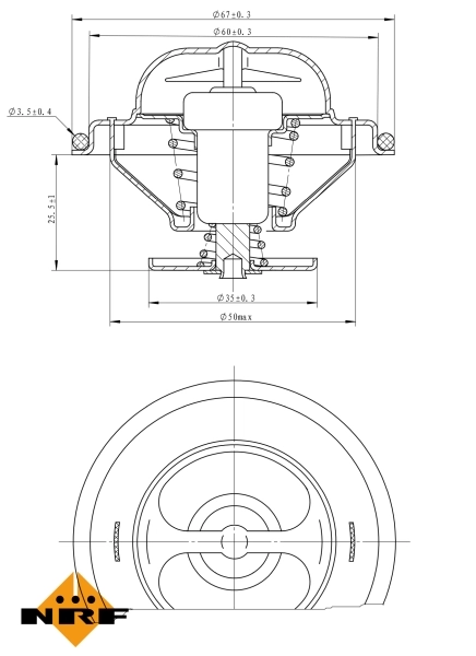 Thermostat, coolant EASY FIT 725070