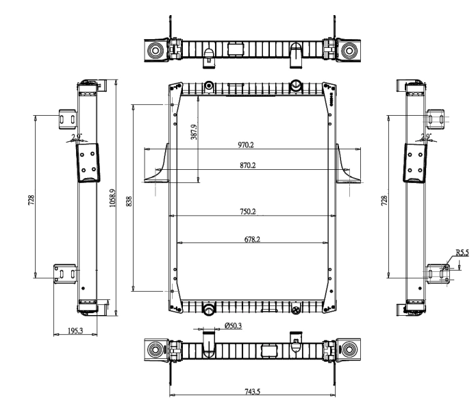 NRF 52072 Radiator, engine cooling
