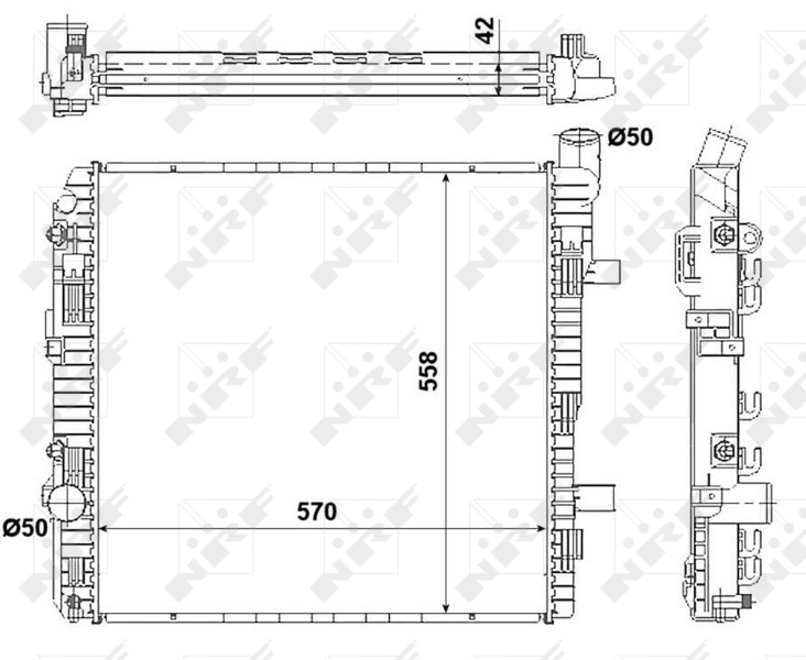 NRF 53891 Radiator, engine cooling