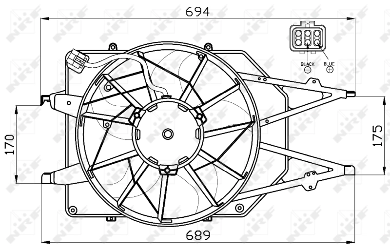 Fan, engine cooling 47465