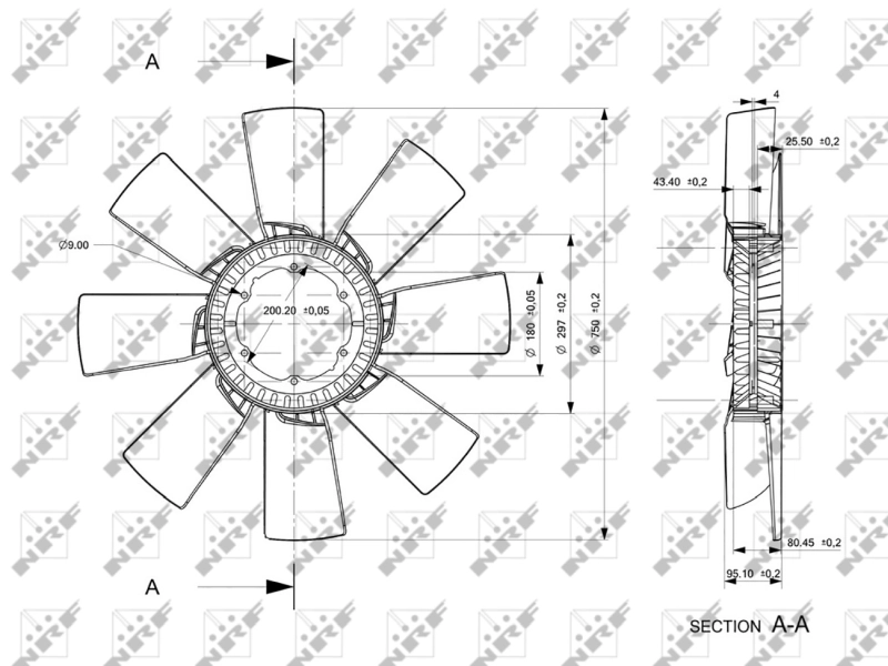 Fan Wheel, engine cooling 49816