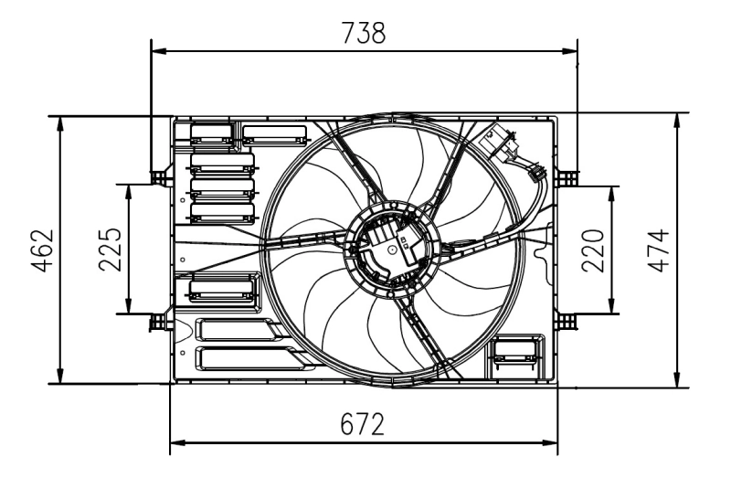 Fan, engine cooling 47950