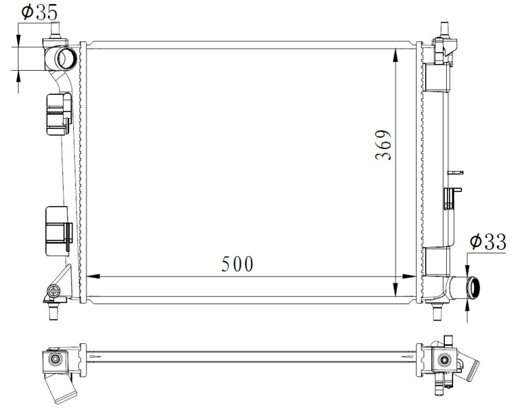 NRF 59263 Radiator, engine cooling