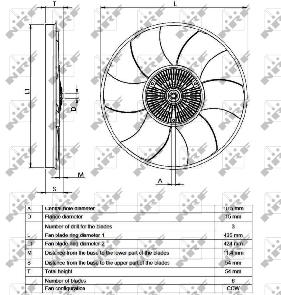 Clutch, radiator fan FULL KIT 49539