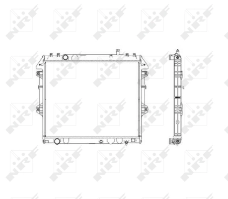 Radiator, engine cooling 53541