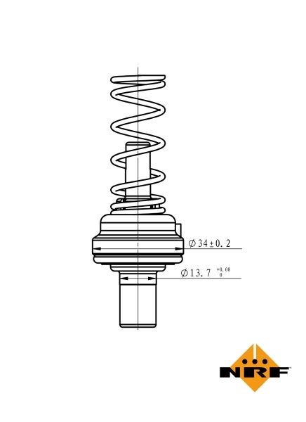 Thermostat, coolant 725085