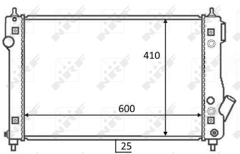 NRF 59054 Radiator, engine cooling