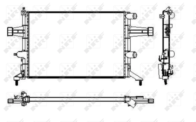 Radiator, engine cooling 53629