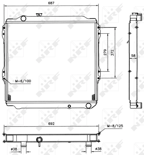 NRF 52088 Radiator, engine cooling