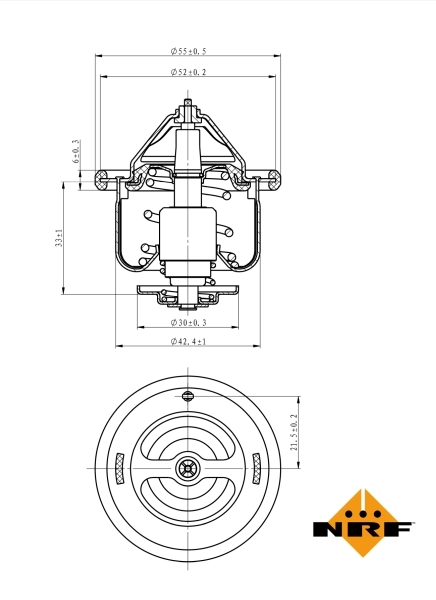 Termostat, pendingin EASY FIT 725134