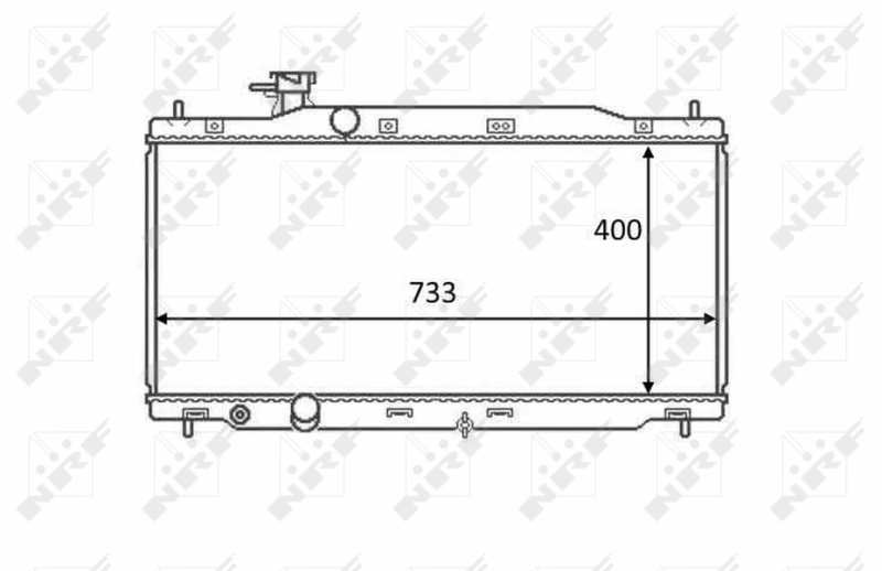 Radiator, engine cooling 58458