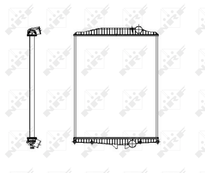 Radiator, engine cooling 519701