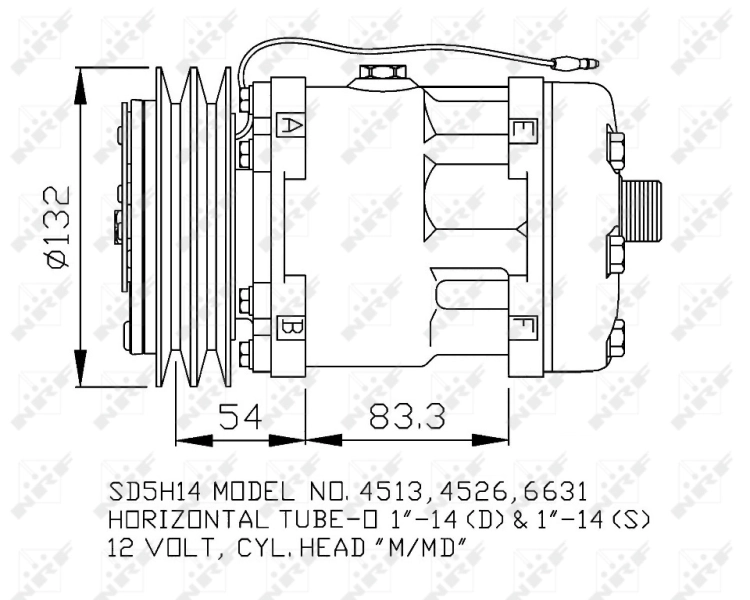 NRF 32760 Compressor, air conditioning