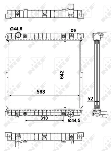 Radiator, engine cooling 50271