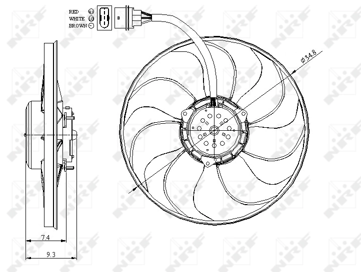 Fan, engine cooling 47393