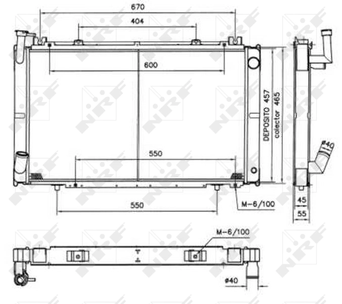 NRF 52154 Radiator, engine cooling