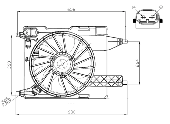 Fan, engine cooling 47966