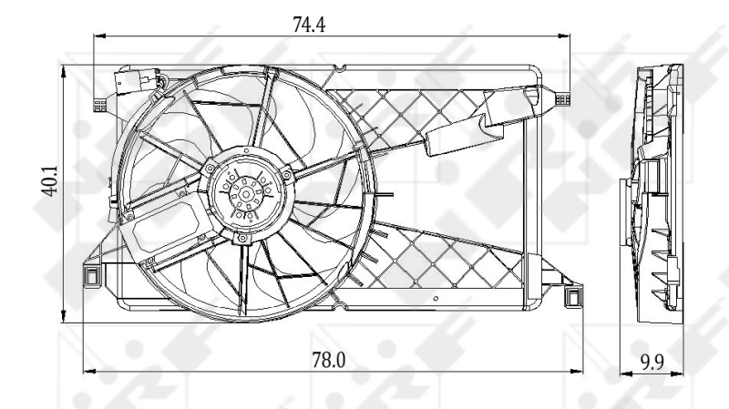 Fan, engine cooling 47291