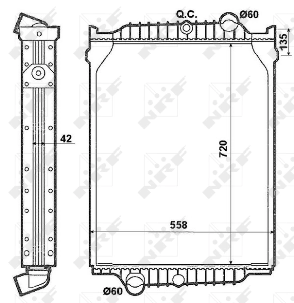 NRF 519710 Radiator, engine cooling