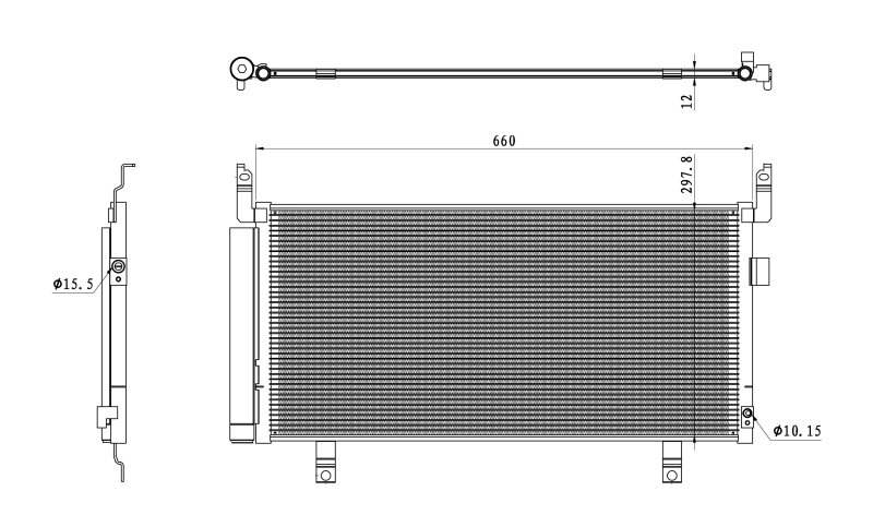 Condenser, air conditioning EASY FIT 350468
