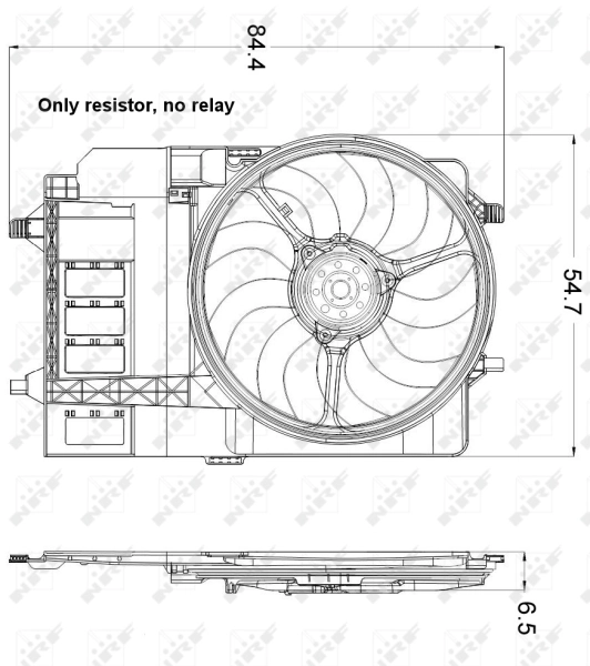 Fan, engine cooling 47301