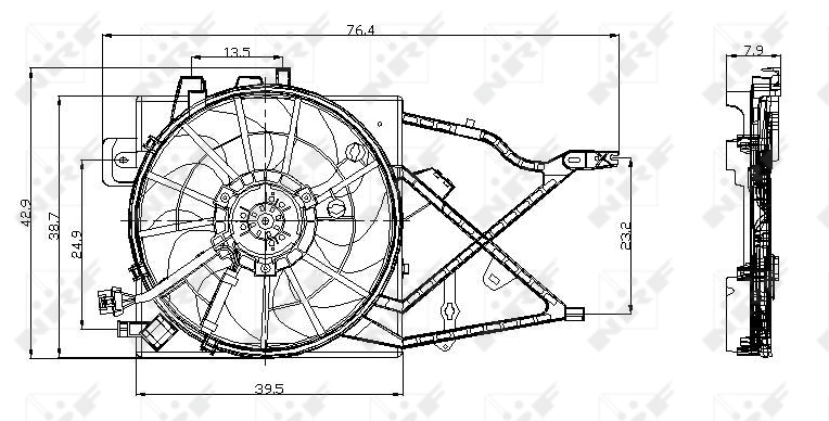 Fan, engine cooling 47014