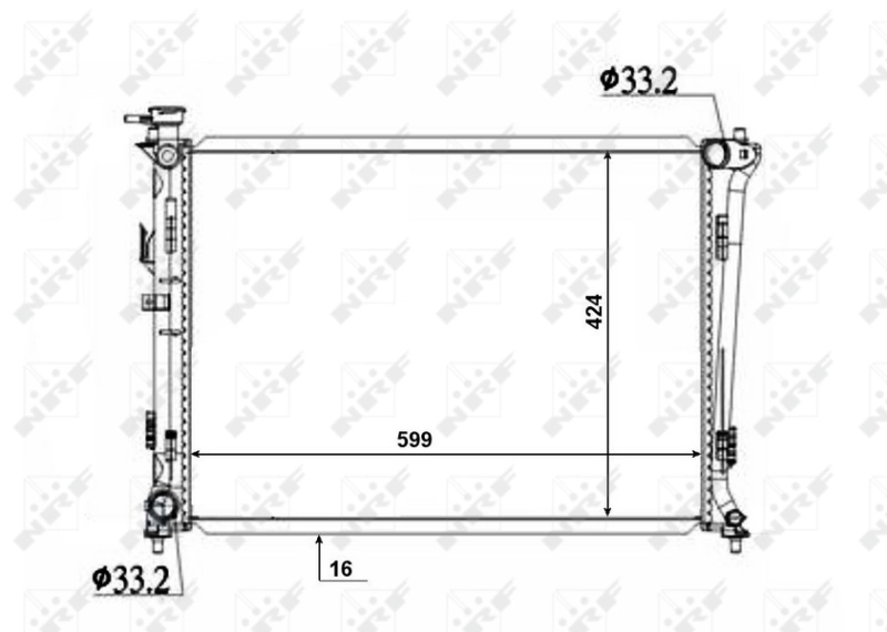 NRF 50136 Radiator, engine cooling