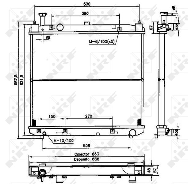 NRF 52231 Radiator, engine cooling