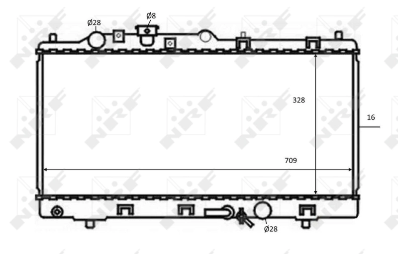 NRF 59075 Radiator, engine cooling