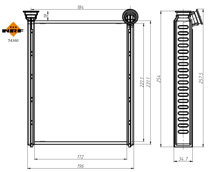 Système de chauffage EASY FIT 54360